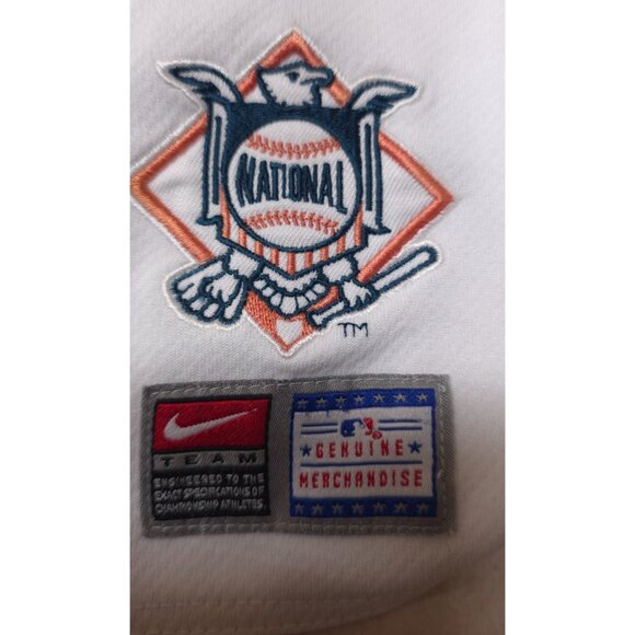 Vtg Nike MLB St Louis Cardinals Medium Youth White Logo's Button National Jersey - Picture 5 of 14